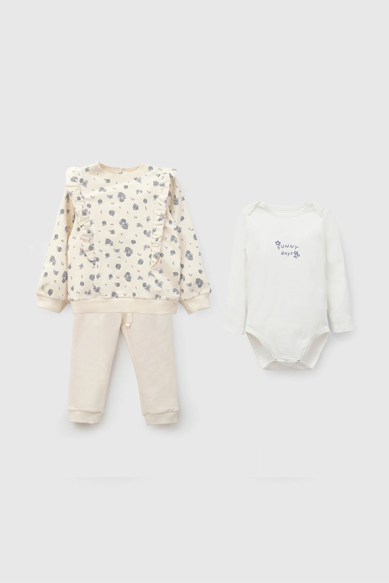 SET POLERON/BODY BEIGE NIÑA 8226 COLLOKY - 1