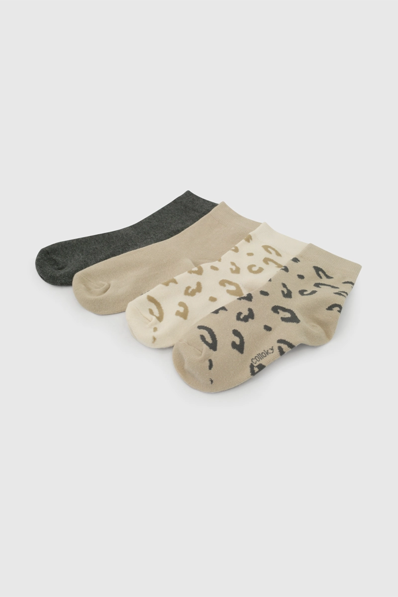 CALCETIN 3/4 BEIGE NIÑA 7549 COLLOKY - 3