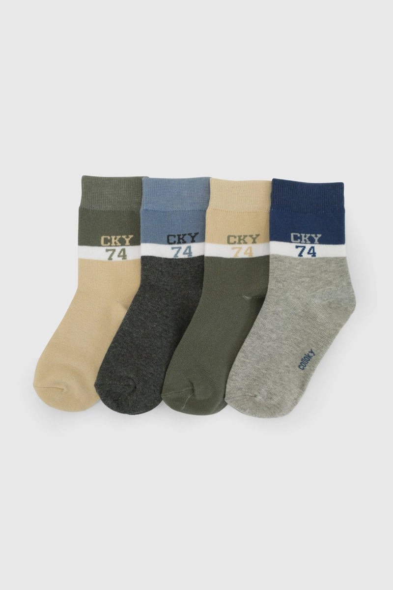 CALCETIN 3/4 GRIS NIÑO 7341 COLLOKY - 1