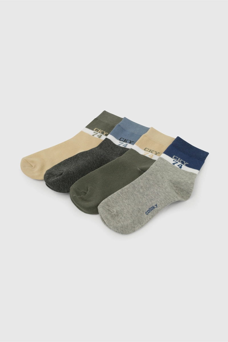 CALCETIN 3/4 GRIS NIÑO 7341 COLLOKY - 3