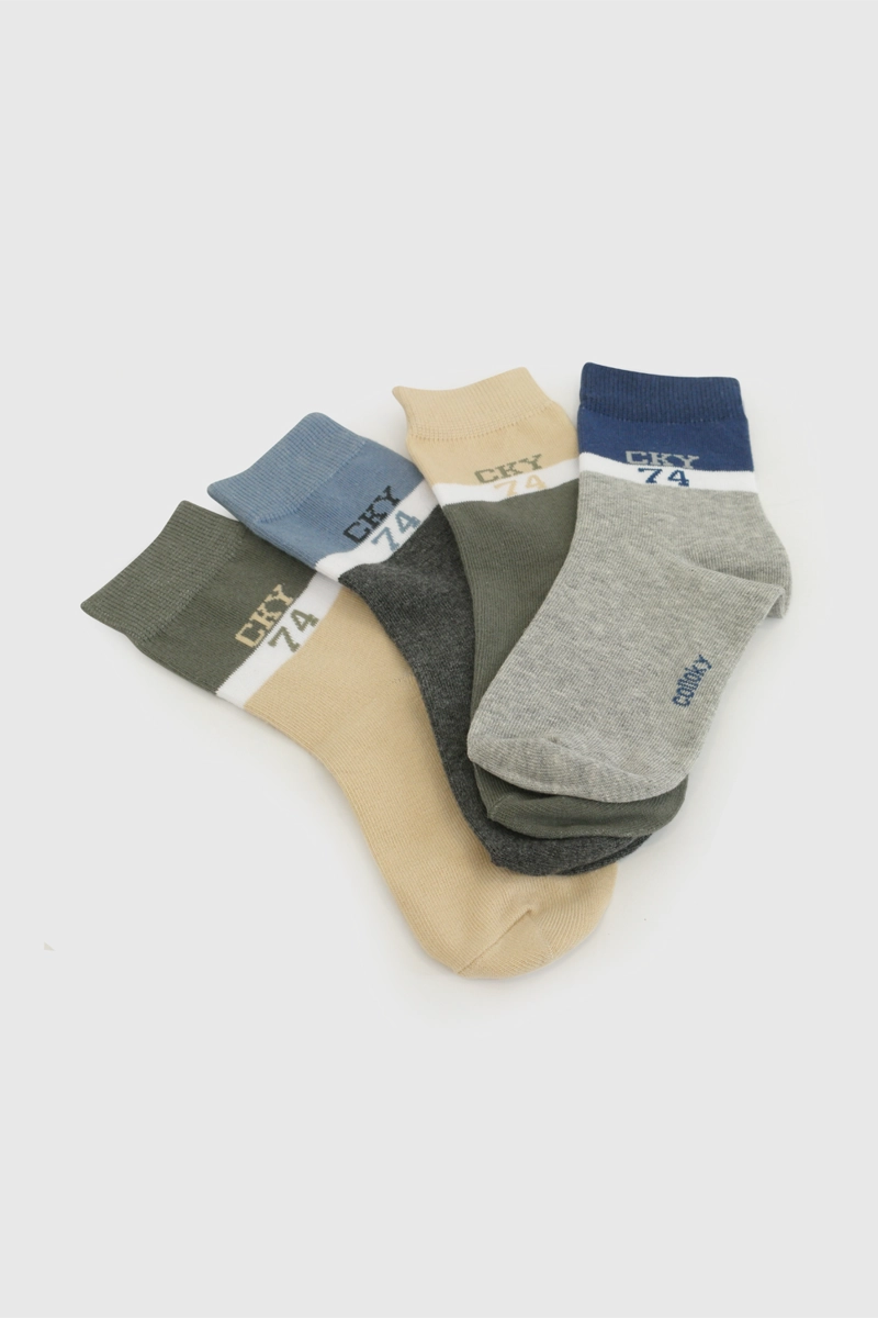 CALCETIN 3/4 GRIS NIÑO 7341 COLLOKY - 4