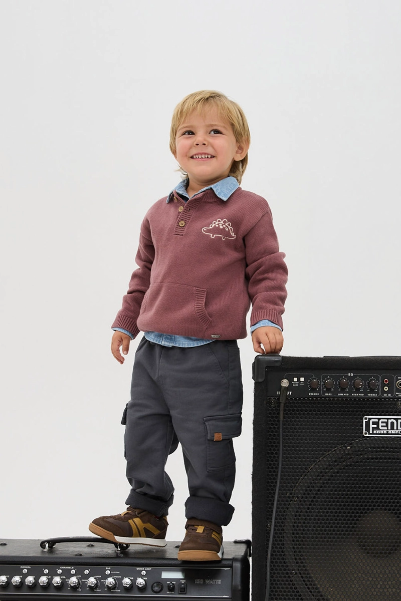 SWEATER ROJO NIÑO 7588 COLLOKY - 2