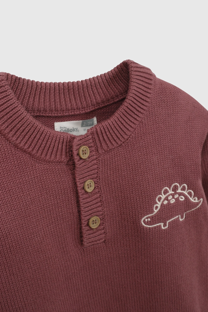 SWEATER ROJO NIÑO 7588 COLLOKY - 4
