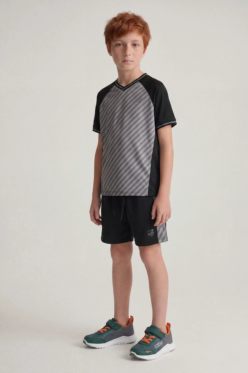 SHORT NEGRO NIÑO 7671 COLLOKY - 2
