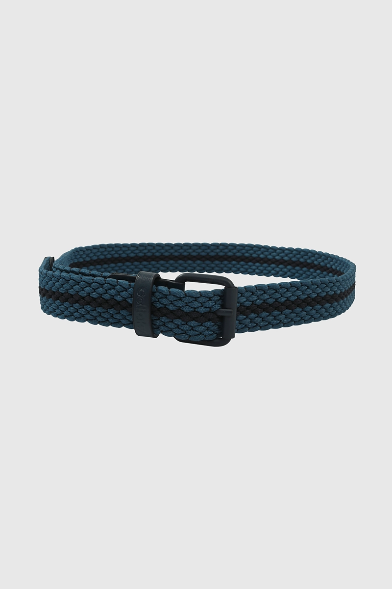 CINTURON ELASTICADO AZUL DE CUERO SINTE TICO PARA NIÑO - 2