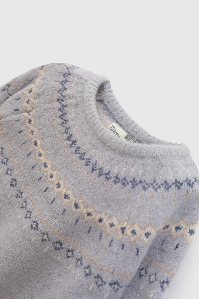 SWEATER CELESTE NIÑO 8349 COLLOKY - 3