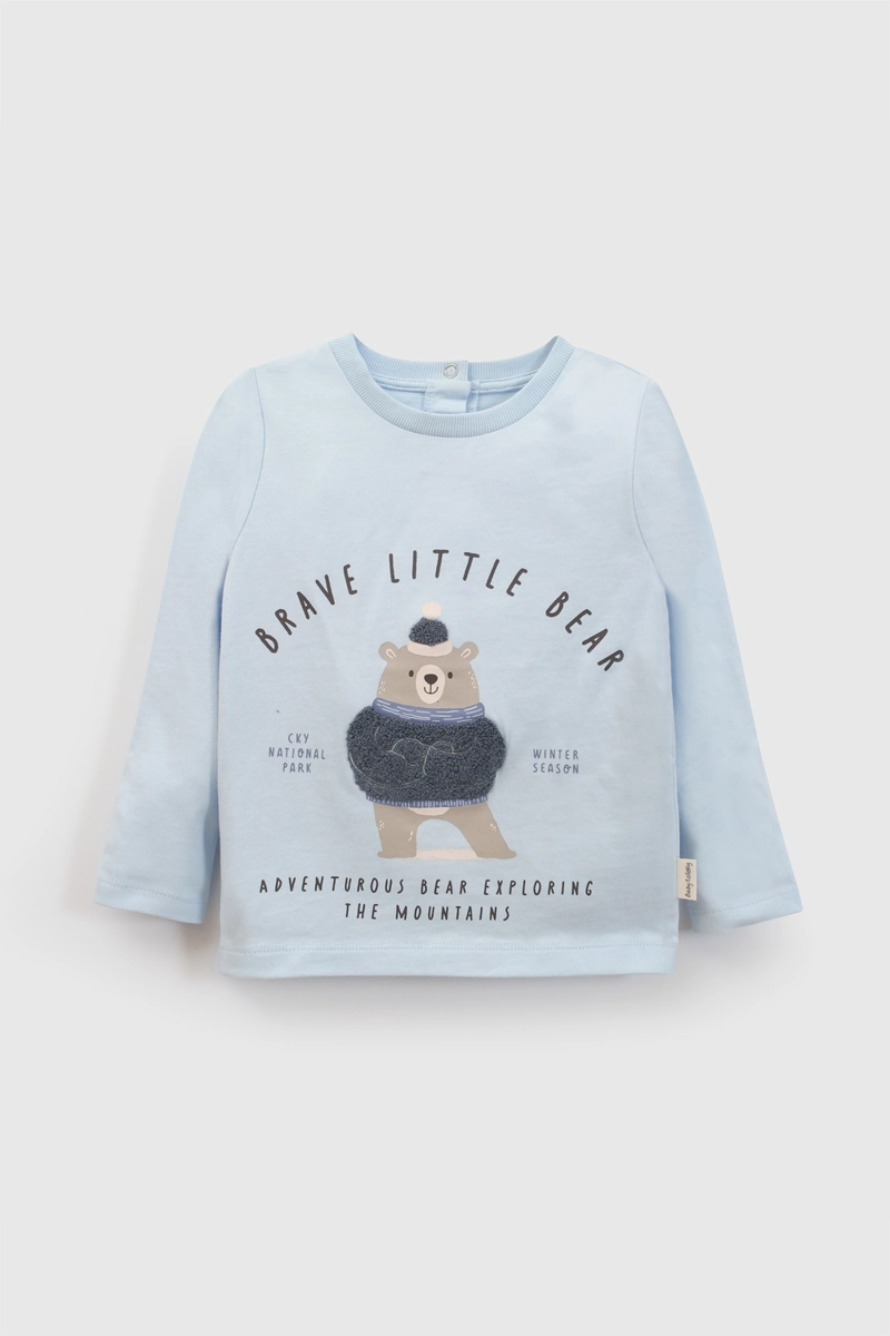 POLERA CELESTE NIÑO 7682 COLLOKY - 1