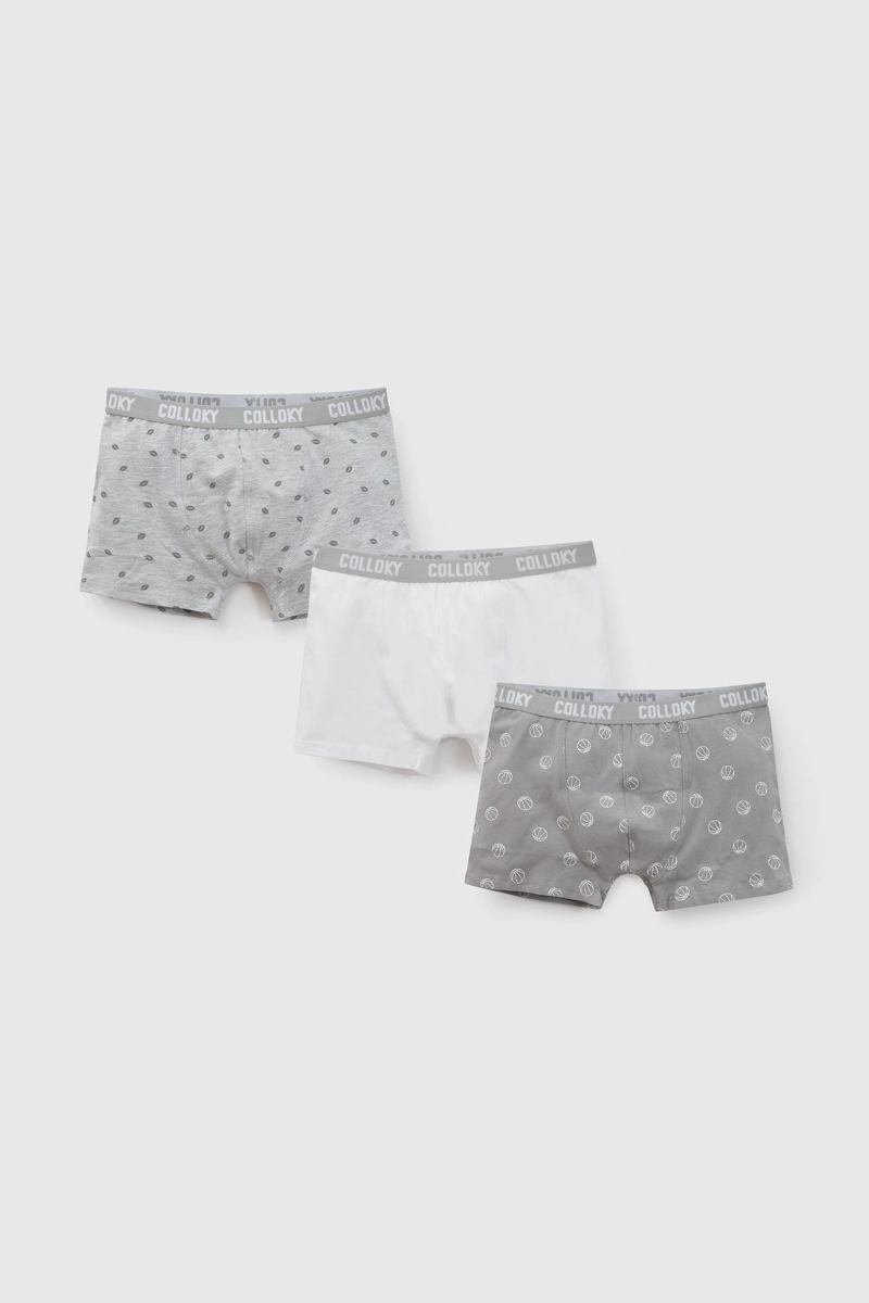 BOXER GRIS NIÑO 7752 COLLOKY - 1
