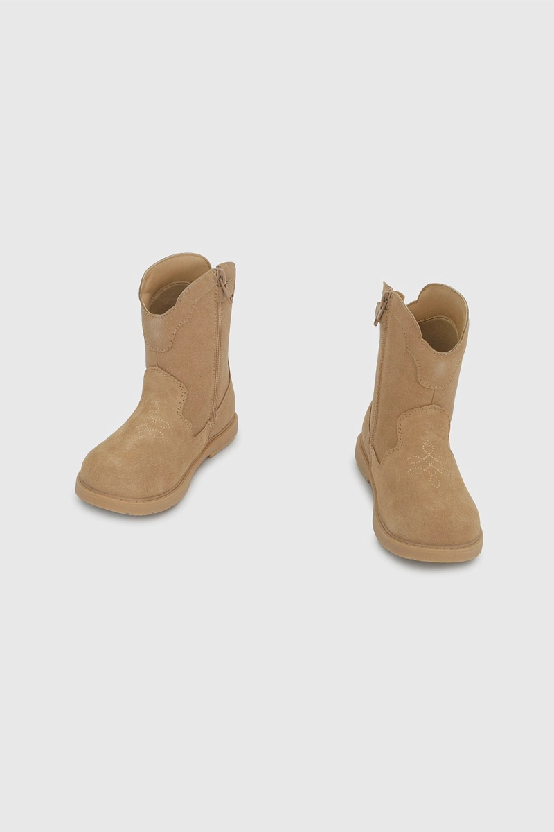 BOTA BEIGE NIÑA 8087 COLLOKY - 4