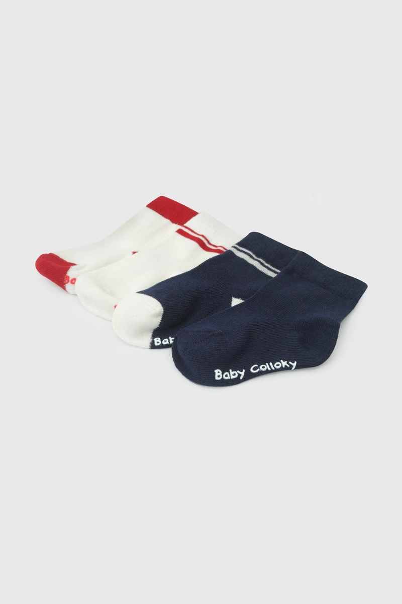 CALCETIN DEPORTIVO AZUL NIÑO 8284 COLLOKY - 2