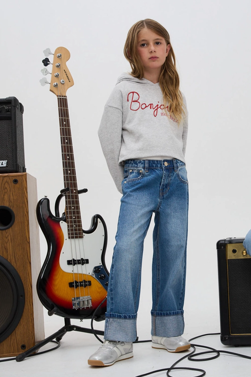 POLERON GRIS NIÑA 8005 COLLOKY - 2