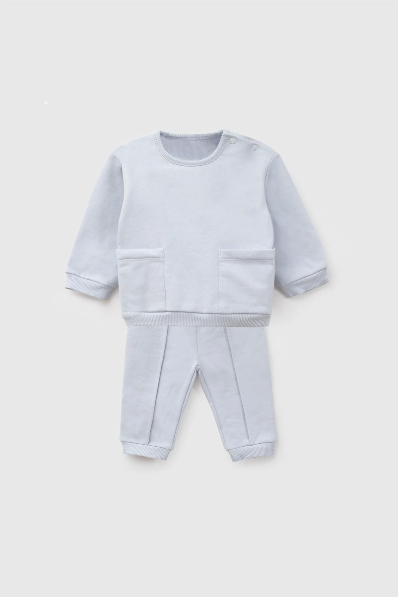 SET POLERON/PANTALON CELESTE NIÑO 8034 COLLOKY - 1