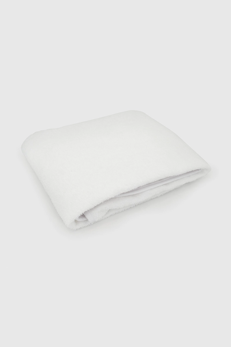 TOALLA CAPUCHA BEBE UNISEX BLANCO  100% ALGODON - 1