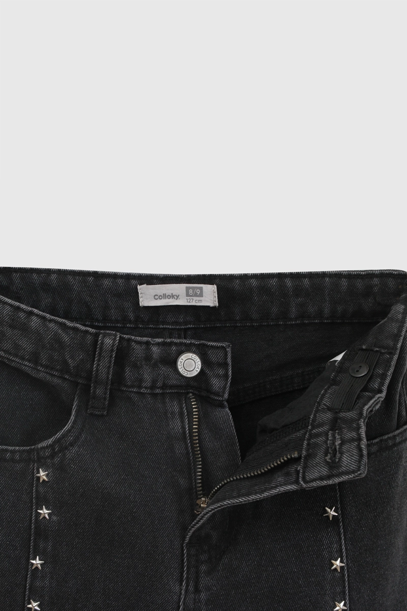 JEANS NEGRO NIÑA 8084 COLLOKY - 5