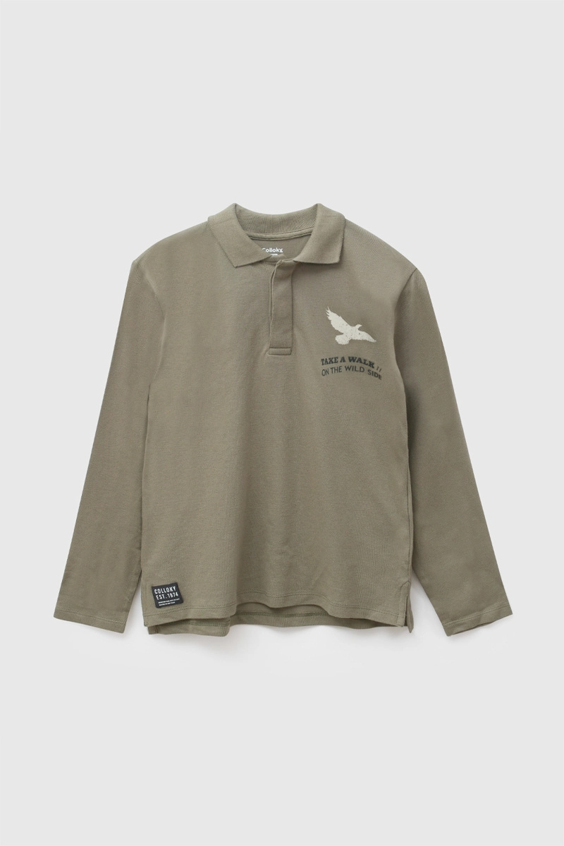 POLERA VERDE NIÑO 7688 COLLOKY - 1