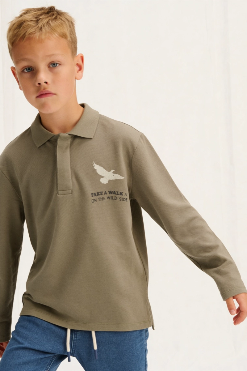 POLERA VERDE NIÑO 7688 COLLOKY - 2