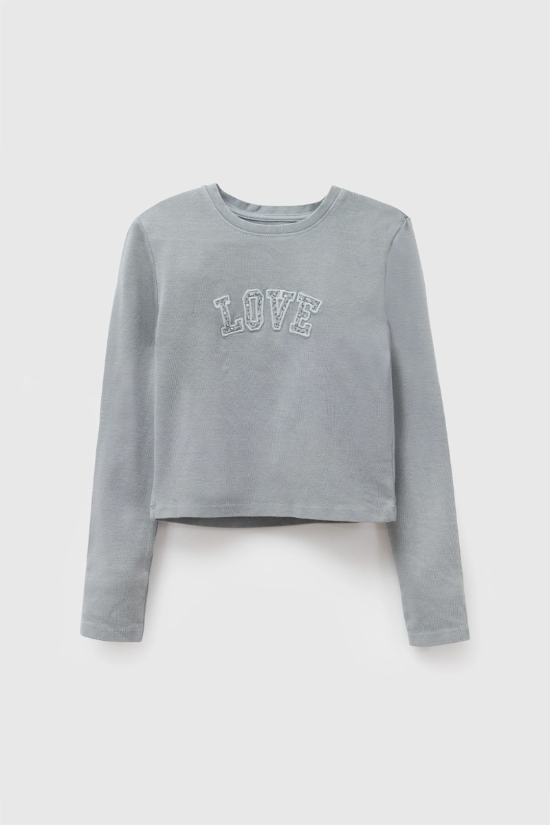 POLERA GRIS NIÑA 8176 COLLOKY - 1