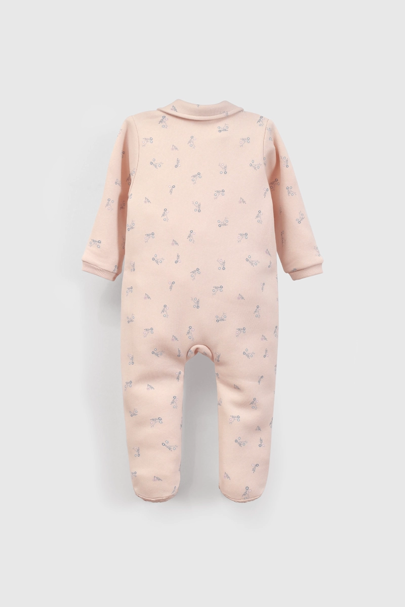 PIJAMA CELESTE FLORES PARA BEBE  DE 0 A 24 MESES - 2