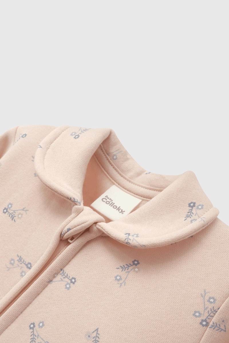 PIJAMA CELESTE FLORES PARA BEBE  DE 0 A 24 MESES - 3