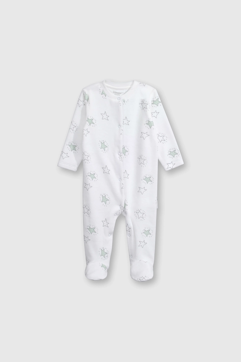 CONJUNTO DE PLUSH SUAVE CON BROCHES BLANCO ESTAMPADO - 1