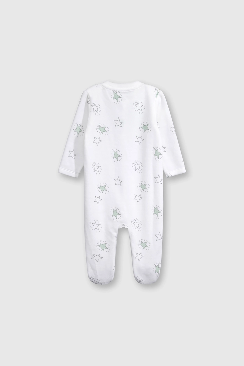 CONJUNTO DE PLUSH SUAVE CON BROCHES BLANCO ESTAMPADO - 2