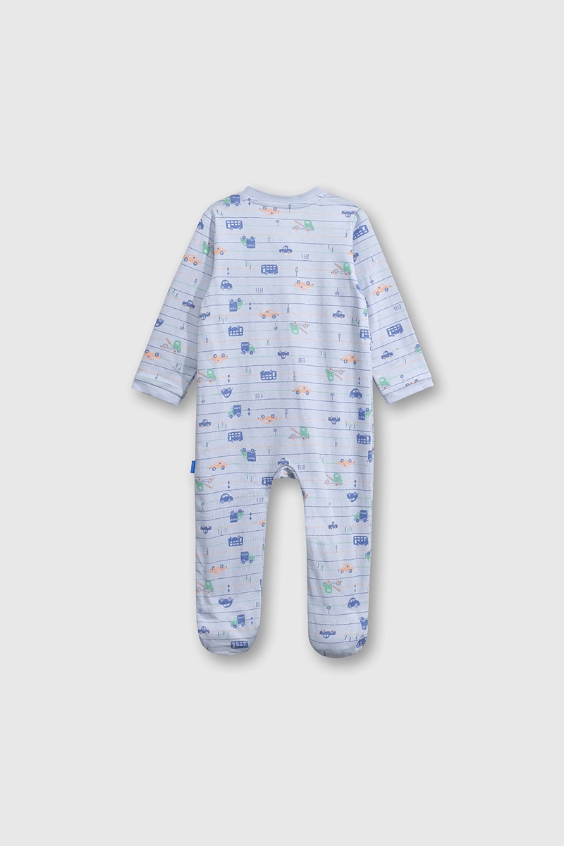 PIJAMA VERDE AUTOS PARA BEBE  DE 0 A 24 MESES - 2
