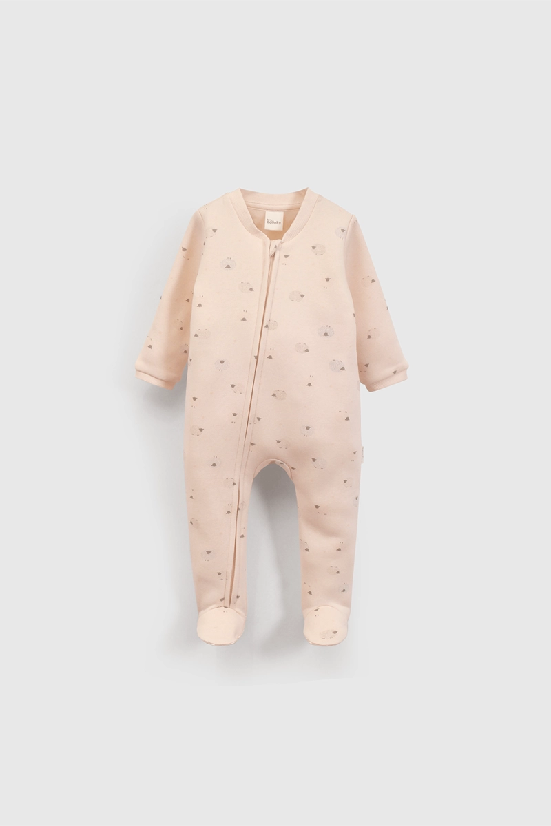 PIJAMA FRANELA ROSADO PARA BEBEDE 0 A 24 MESES - 1