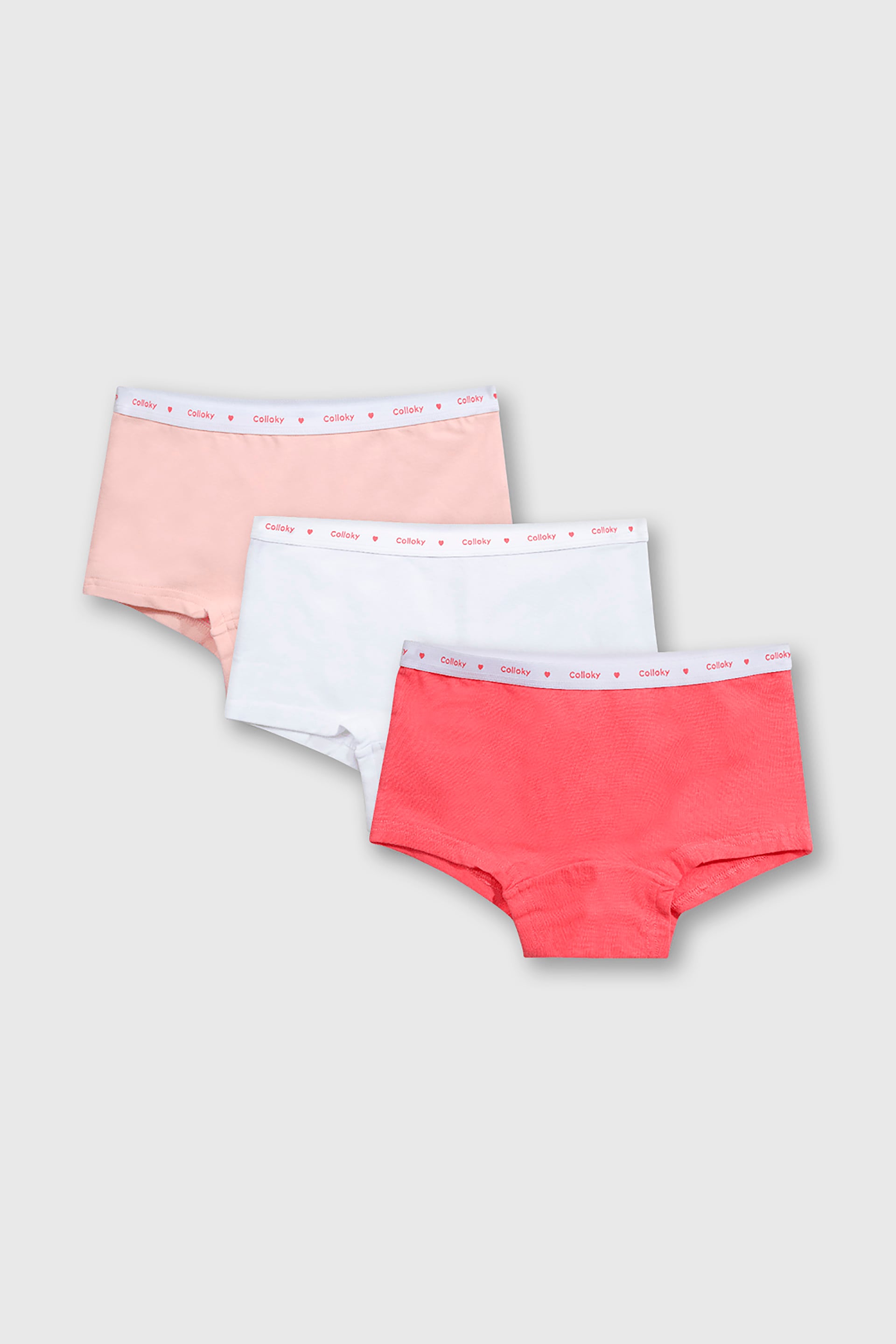 PACK DE 3 CALZON NARANJOS PARA NIÑA DE 2 A +12 AÑOS - 1