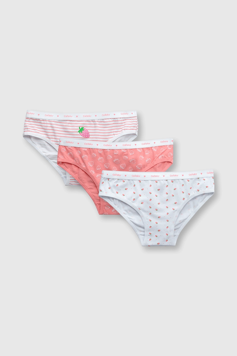PACK DE 3 CALZONES ROSADOS PARA NIÑA  DE 2 A +12 AÑOS - 1
