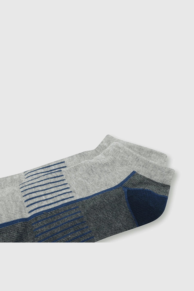 PACK DE 3 CALCETINES CORTOS GRIS PARA NIÑO DE 3 A 12 AÑOS - 2