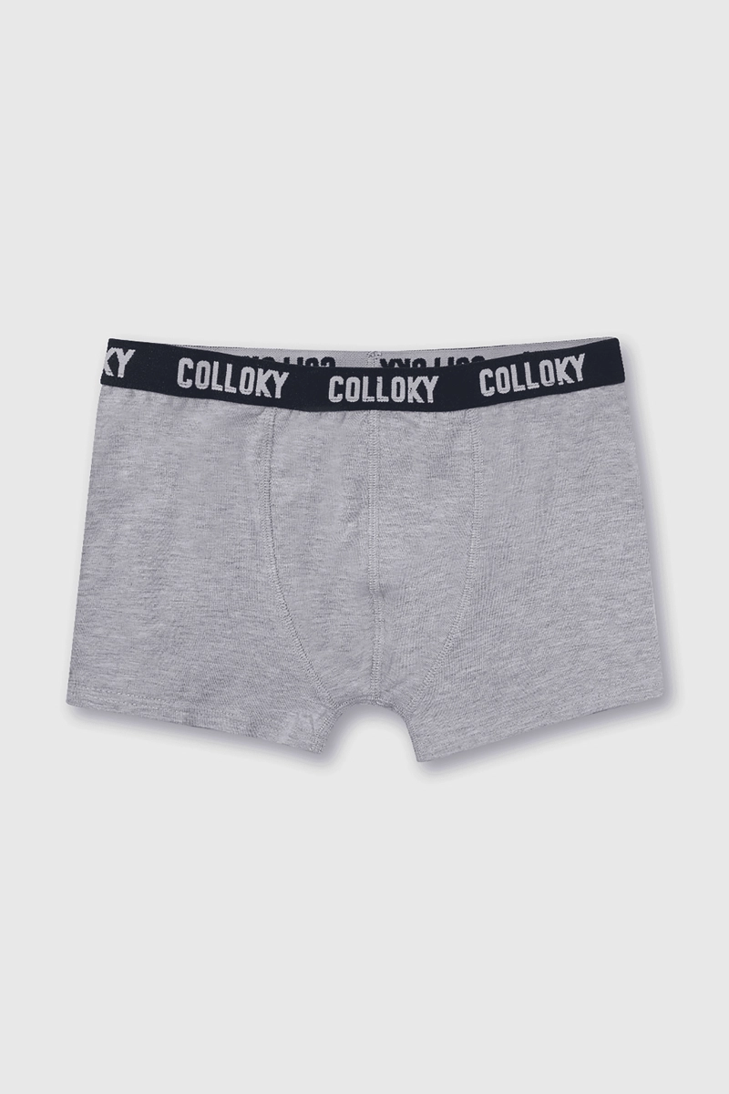 PACK DE 3 UNIDADES DE BOXER GRIS PARA NIÑO DE 2 A +12 AÑOS - 4