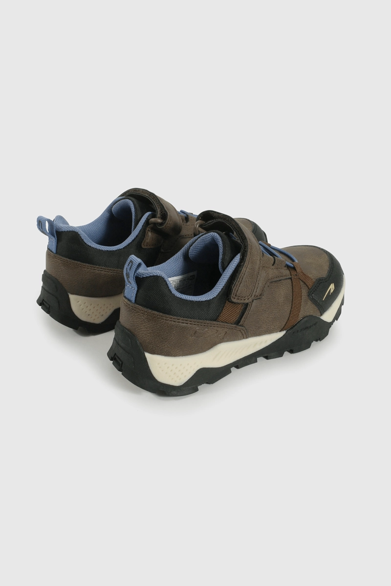 ZAPATILLA OUTDOOR CAFE  CAÑA BAJA CON VELCRO Y CORDON DE NIÑO - 5