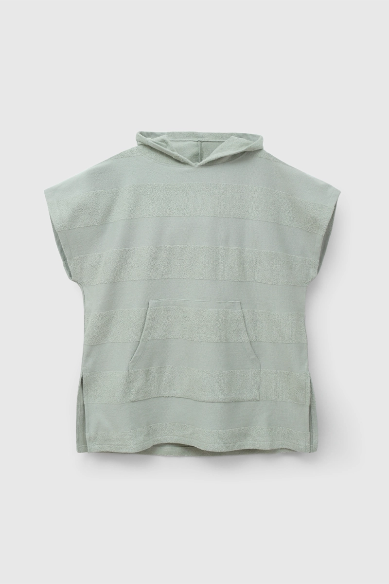 TOALLA CON CAPUCHA VERDE DE NIÑA TALLA 2 A 4 AÑOS - 1