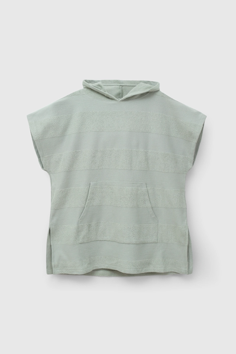 TOALLA CON CAPUCHA VERDE DE NIÑA TALLA 2 A 4 AÑOS - 1