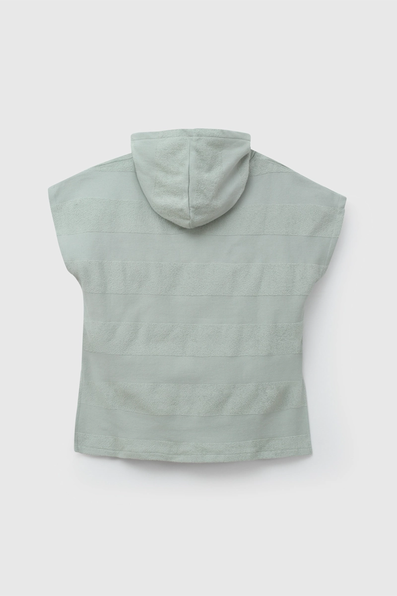 TOALLA CON CAPUCHA VERDE DE NIÑA TALLA 2 A 4 AÑOS - 3