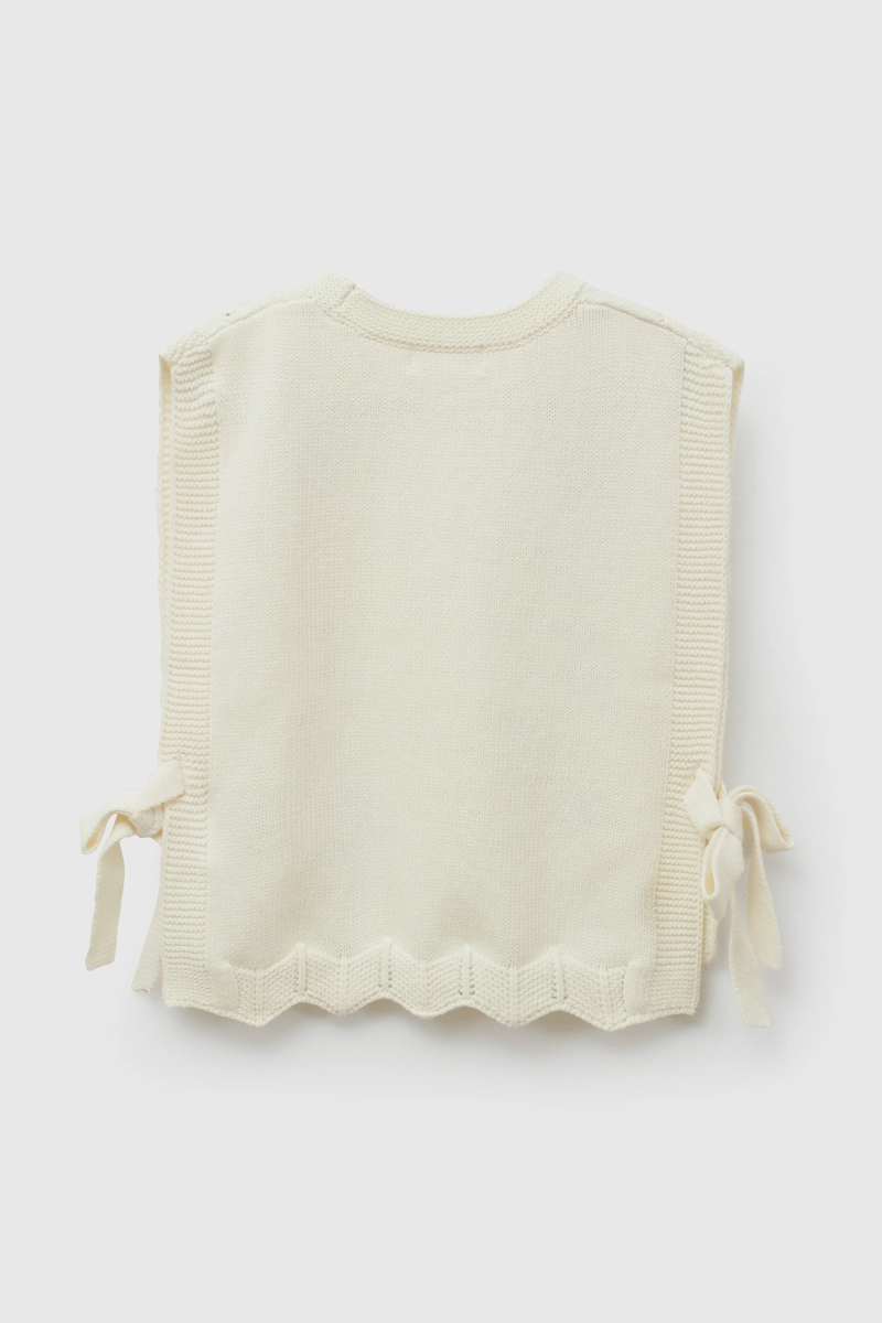 SWEATER TEJIDO CREMA NIÑA 6-9M A 4-5A COLLOKY - 2