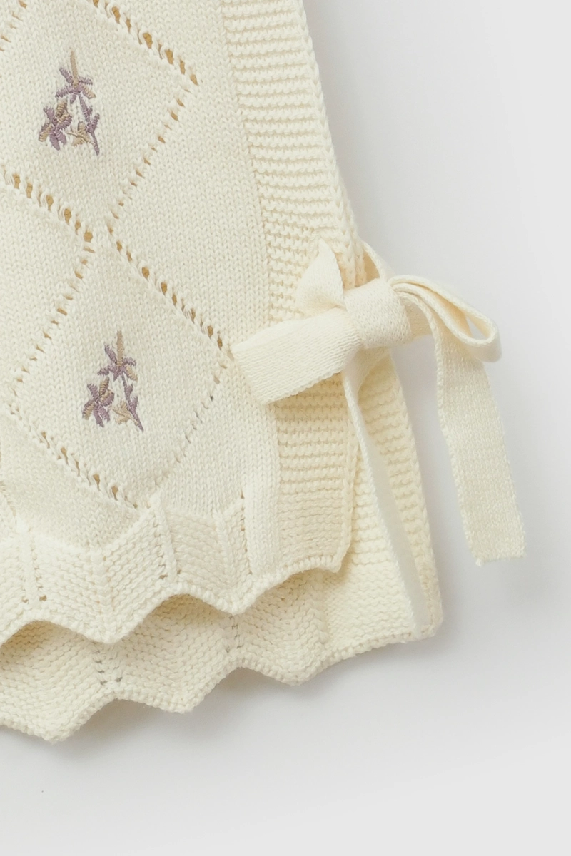 SWEATER TEJIDO CREMA NIÑA 6-9M A 4-5A COLLOKY - 3
