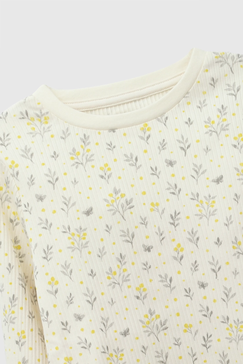 PIJAMA FLORES BEIGE NIÑA 2A A 12A COLLOKY - 5