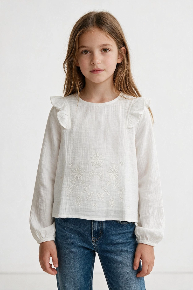 BLUSA BAMBULA CREMA NIÑA 3-4A A 12-13A COLLOKY - 2