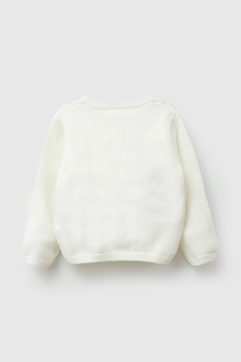 CHALECO TEJIDO CREMA NIÑA 6-9M A 4-5A COLLOKY - 2