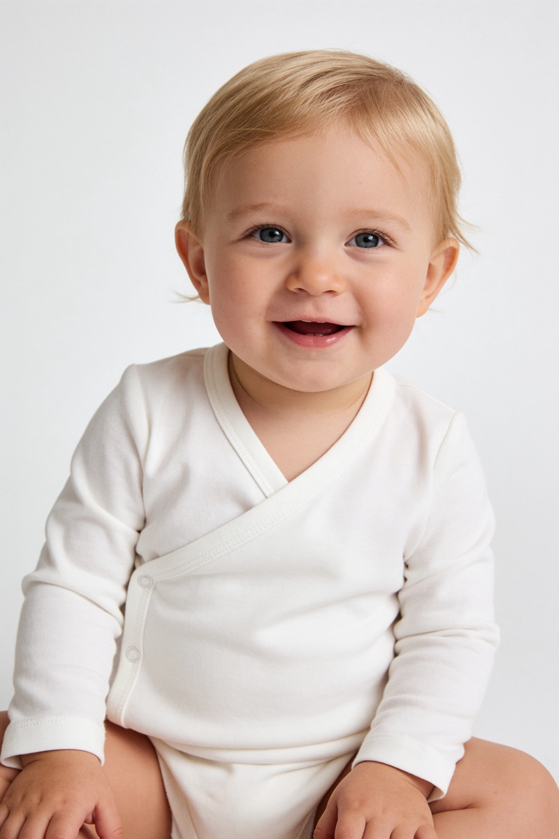 PACK 3 BODY ALGODON BLANCO UNISEX 0M A 18/24M COLLOKY - 2