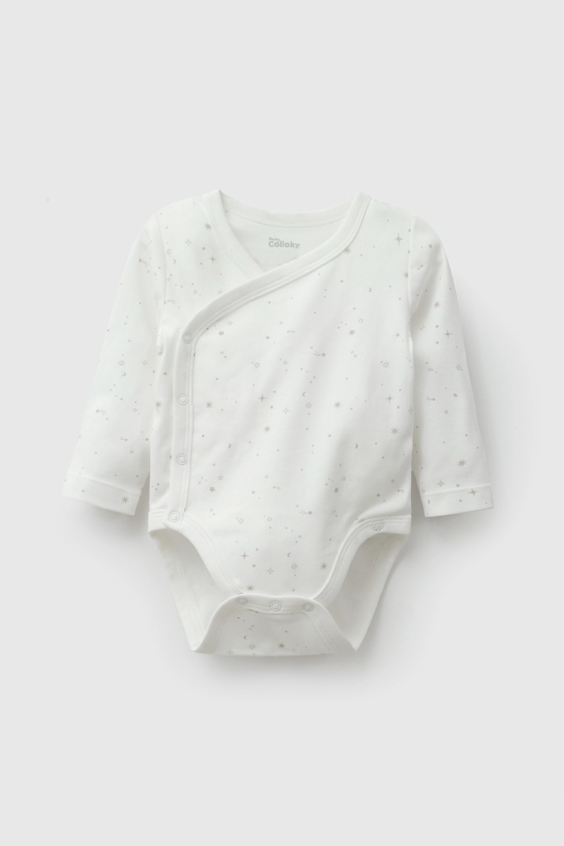 PACK 3 BODY ALGODON BLANCO UNISEX 0M A 18/24M COLLOKY - 2