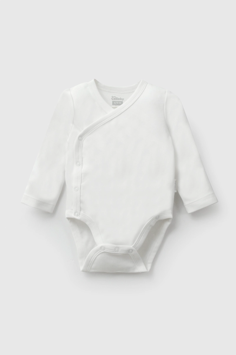 PACK 3 BODY ALGODON BLANCO UNISEX 0M A 18/24M COLLOKY - 3