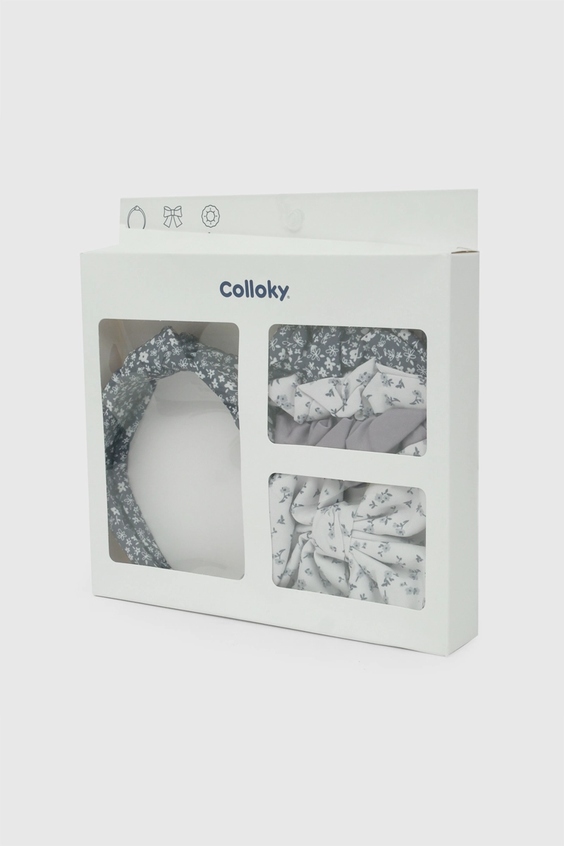 PACK PINCHE FLORES AZUL NIÑA COLLOKY - 2