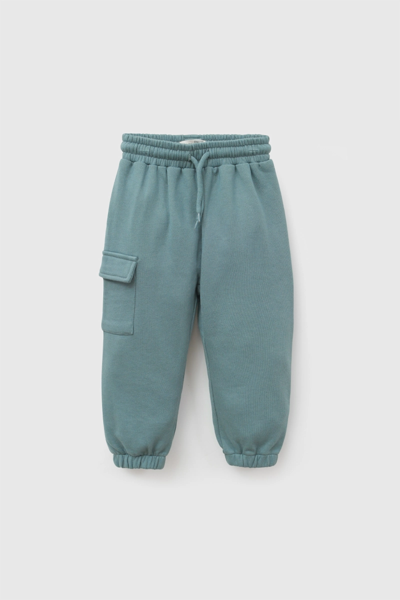 PANTALON BUZO BOLSILLO VERDE NIÑO 6-9M A 4-5A COLLOKY - 1