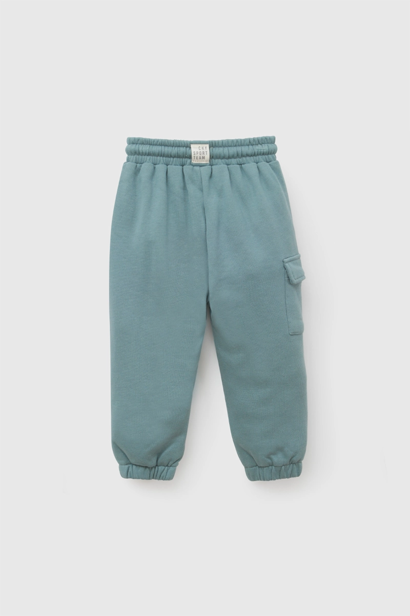 PANTALON BUZO BOLSILLO VERDE NIÑO 6-9M A 4-5A COLLOKY - 2