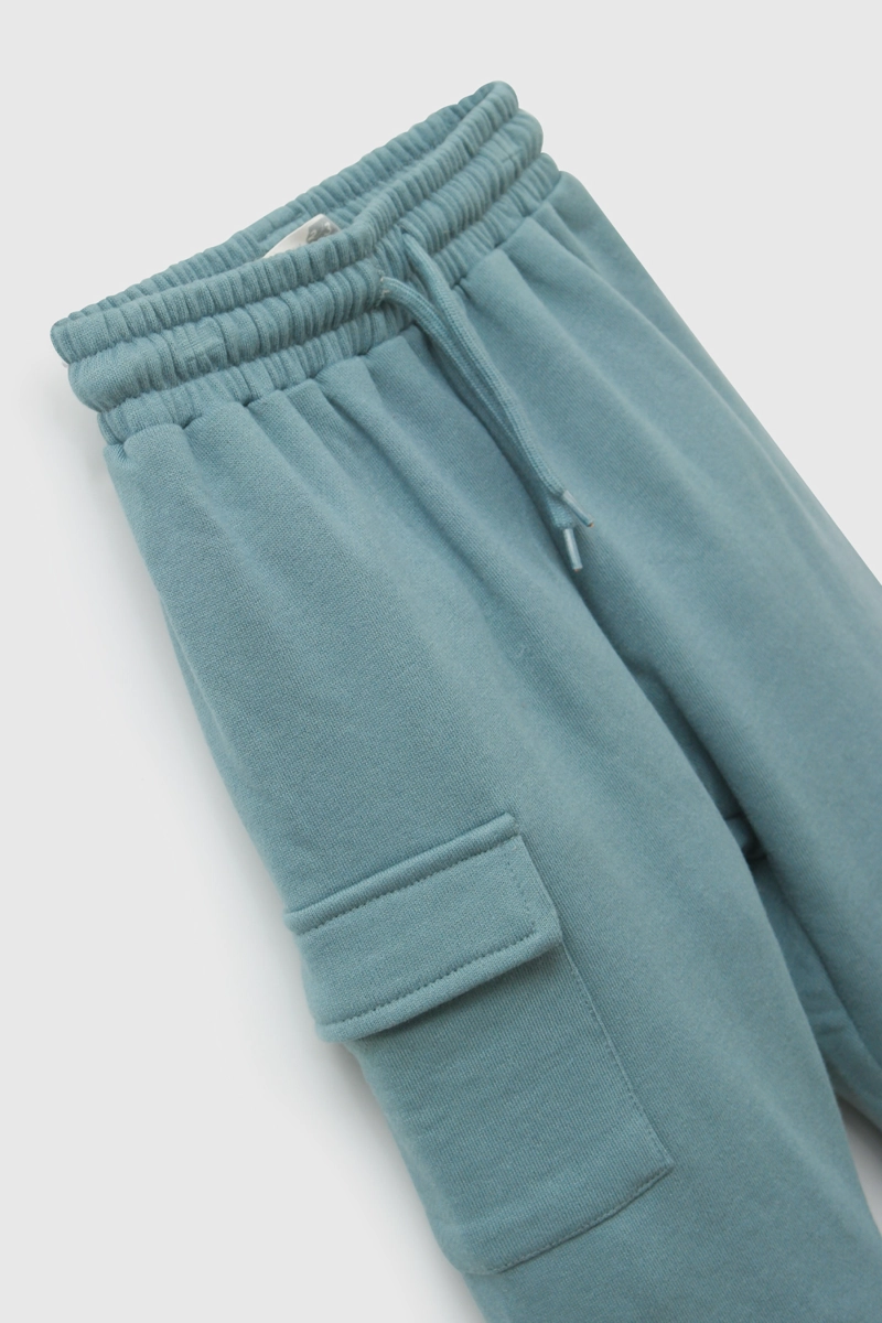 PANTALON BUZO BOLSILLO VERDE NIÑO 6-9M A 4-5A COLLOKY - 3