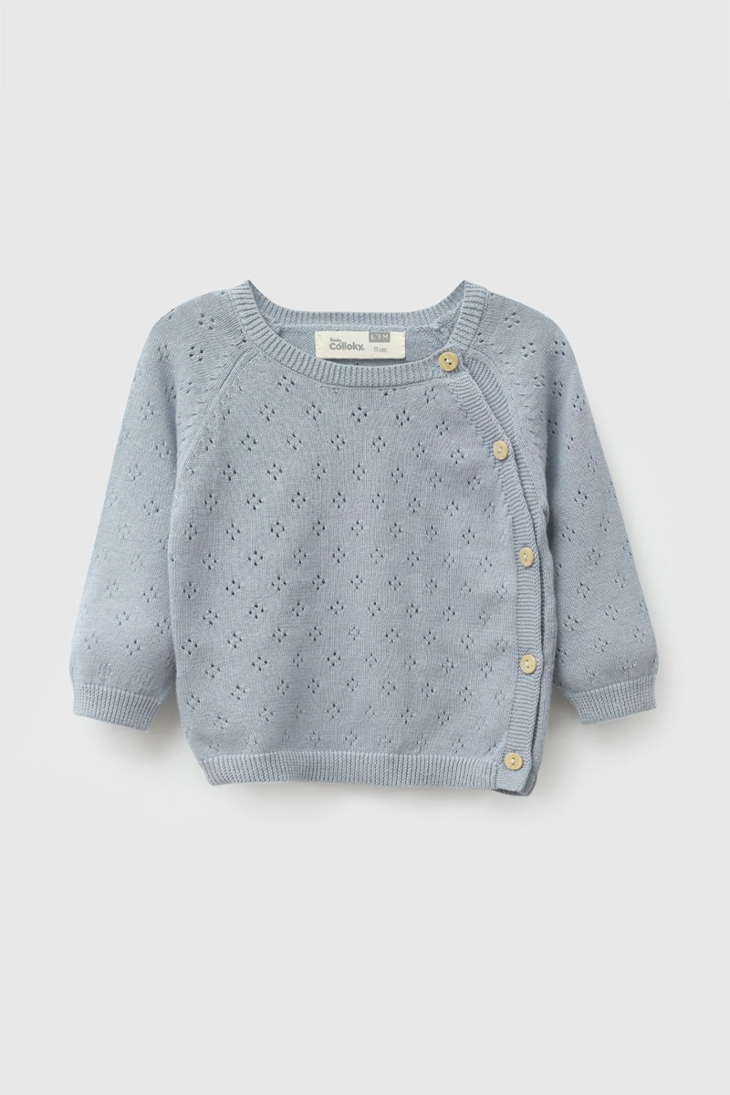 CONJUNTO TEJIDO DENIM NIÑO RN A 6-9M COLLOKY - 2