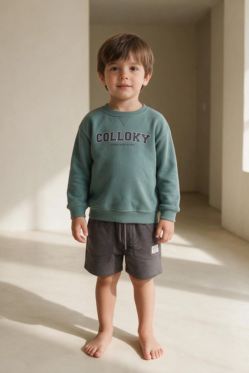 POLERON COLLOKY VERDE NIÑO 6-9M A 4-5A - 2