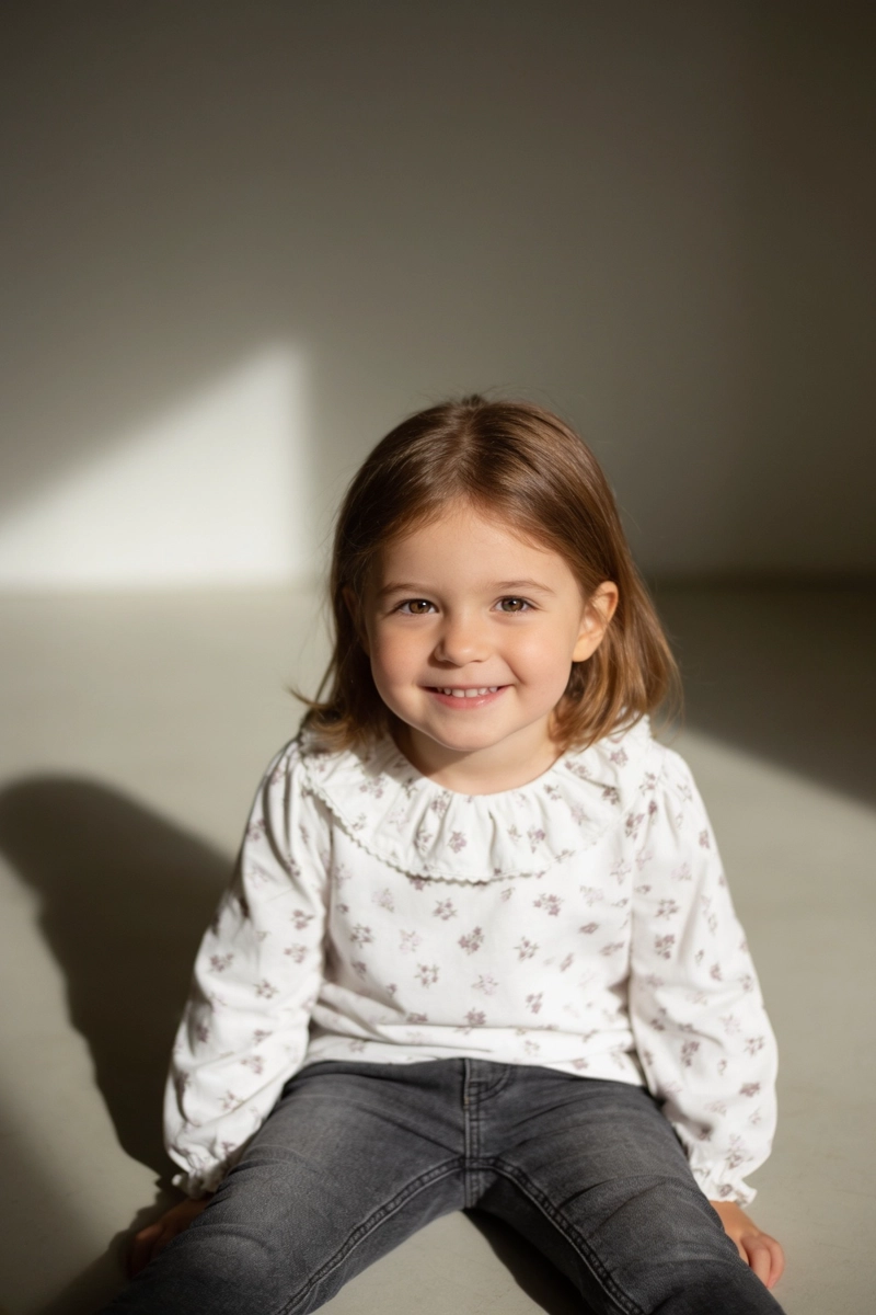 POLERA VUELOS FLORES BLANCO NIÑA 6-9M A 4-5A COLLOKY - 2